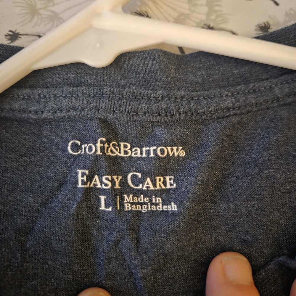 Croft & Barrow Blue Easy Care Shirt